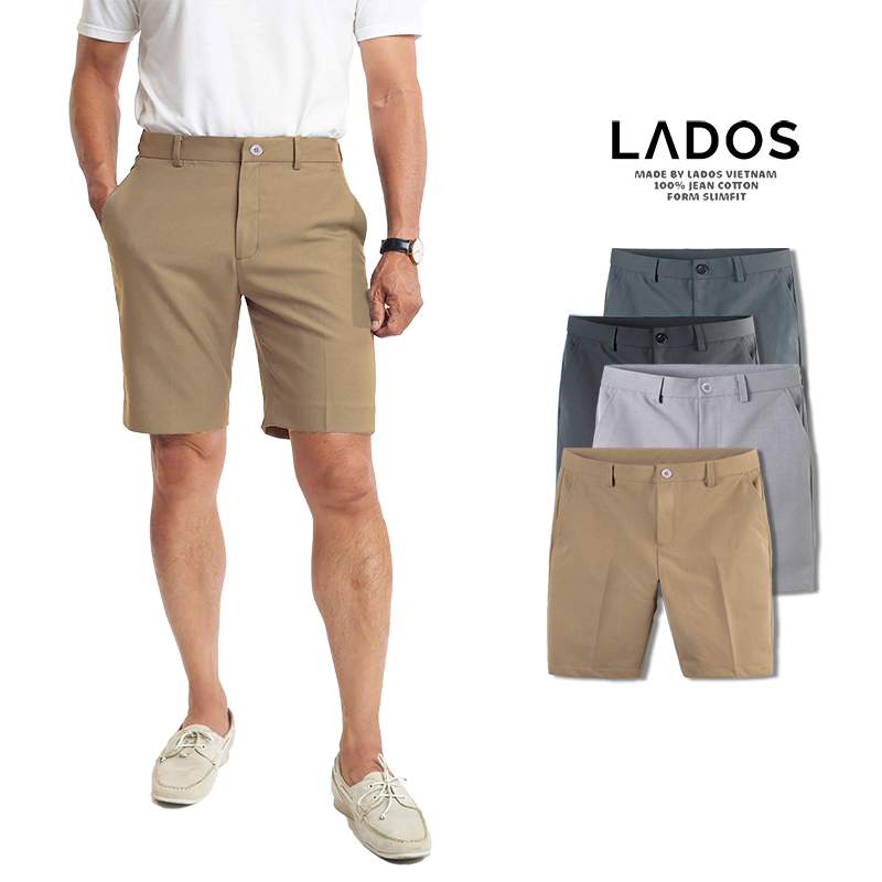 Quần short tây Nam lửng vải cao cấp form đẹp LADOS – 4092 co giãn nhẹ, thời trang