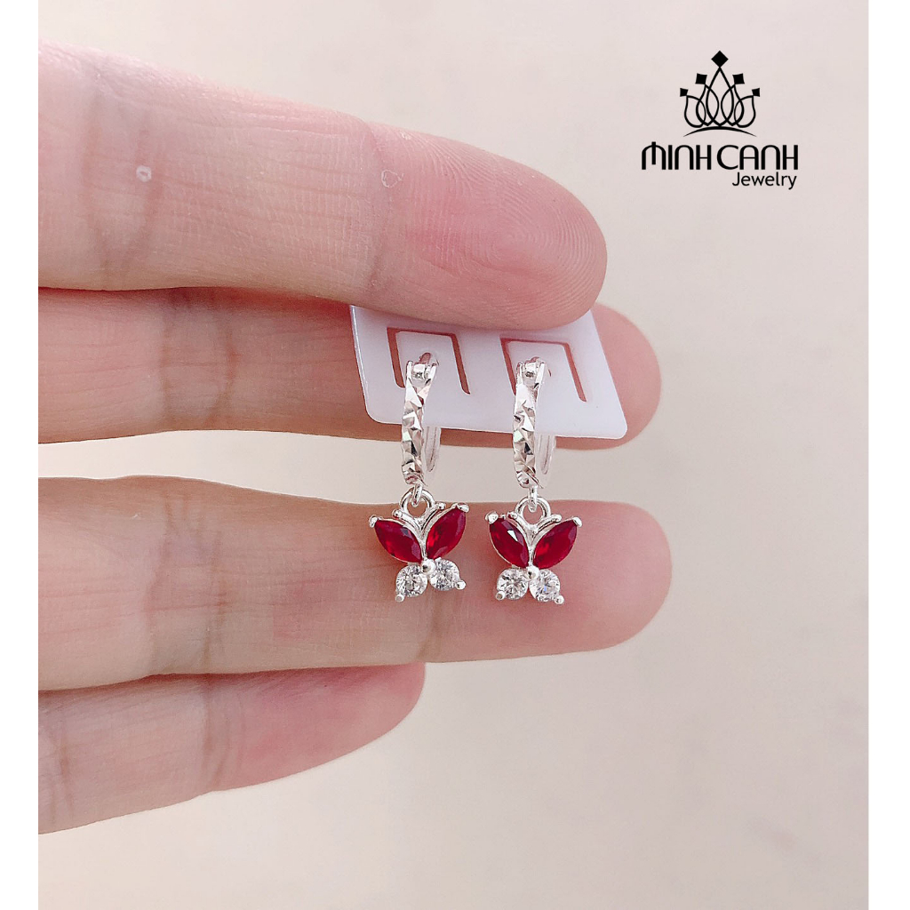 Ảnh Bông Tai Bạc Hình Bướm Xinh Xắn Cho Bé Yêu - Minh Canh Jewelry 4