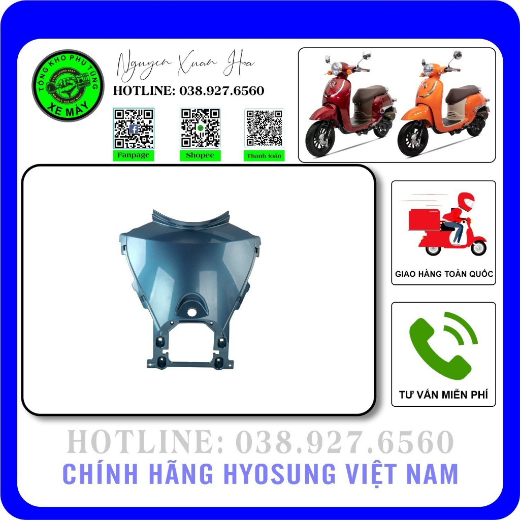Mui rùa (ốp đuôi) xe ga 50cc HSV2 (Giorno 2023) | Shopee Việt Nam