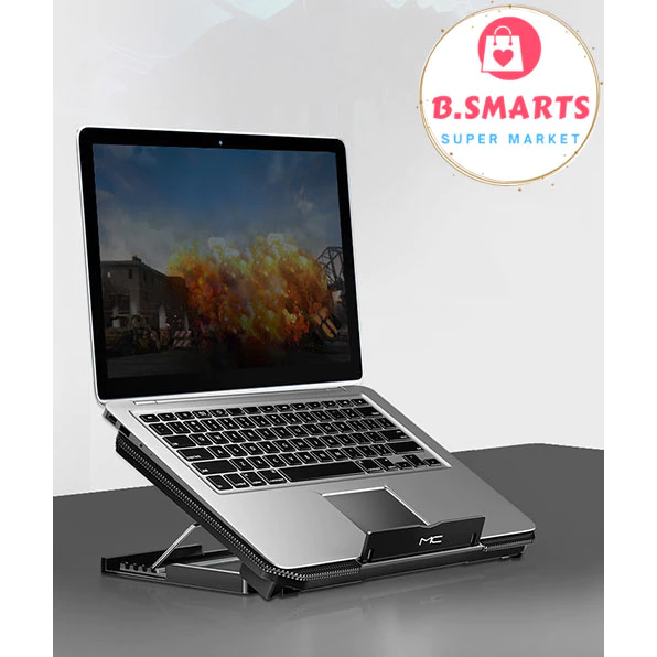 Đế tản nhiệt ERGONOMIC Q100 chất liệu cứng cáp chịu lực tốt, Quạt tản nhiệt laptop với công suất 2 quạt mạnh mẽ
