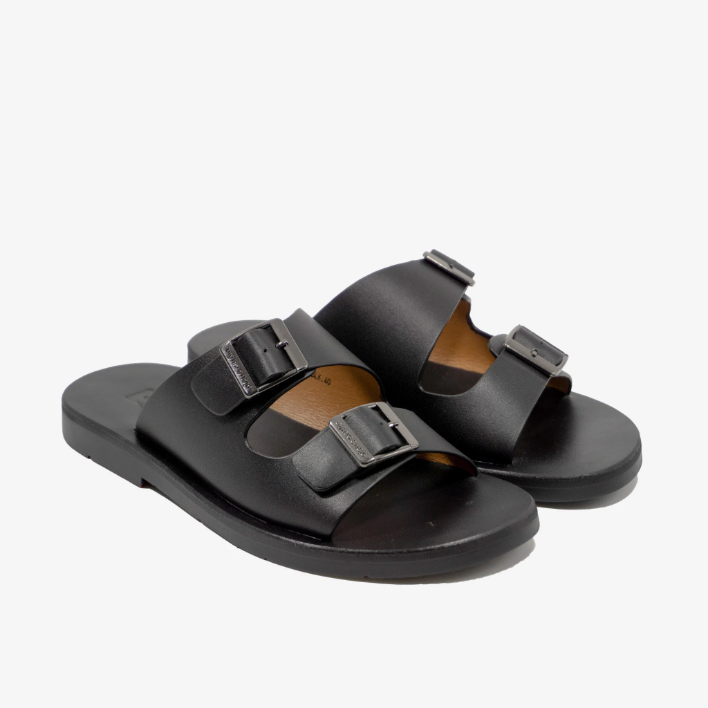 Ảnh Dép nam Pierre Cardin Pháp da bò thật, đế cao su, thấm hút mồ hôi, chống trơn trượt 139 - hàng chính hãng 4