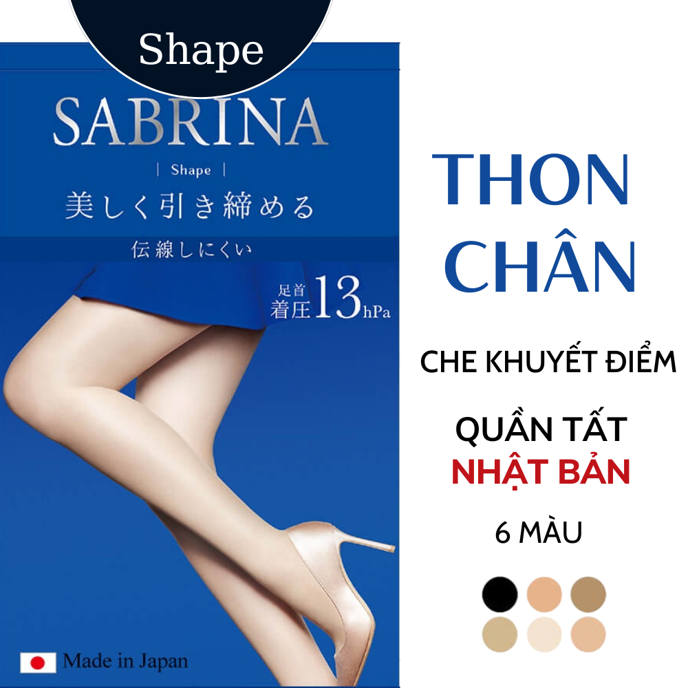Quần tất thon chân Che khuyết điểm SABRINA Quần tất nữ Nhật Bản Shape nâng mông có bảo bộ Quần tất cao cấp nội địa Nhật
