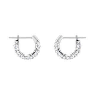 Khuyên tai nữ LAMY Stone Hoop Earrings Silver 3047