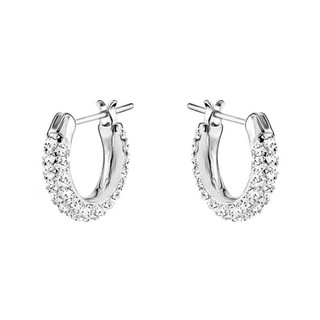 Khuyên tai nữ LAMY Stone Hoop Earrings Silver 3047