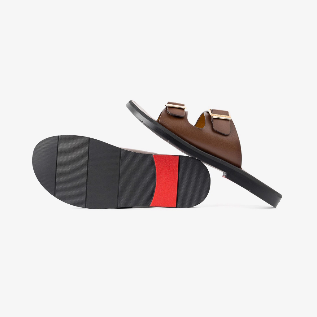 Ảnh Dép nam Pierre Cardin Pháp da bò thật, đế cao su, thấm hút mồ hôi, chống trơn trượt 139 - hàng chính hãng 3
