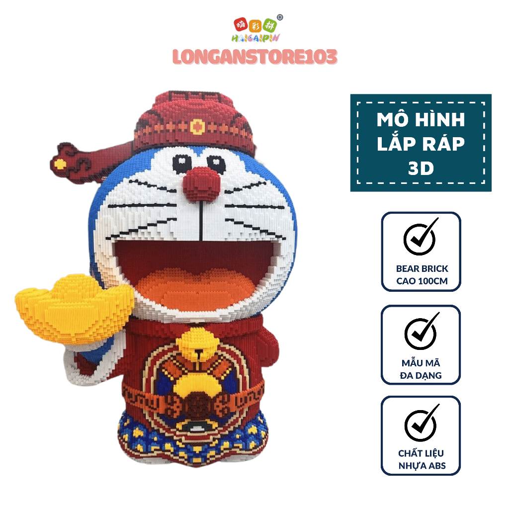 Bộ Đồ Chơi Xếp Hình Lego Doremon Thần Tài Đẹp Nhiều Màu Sắc Cho ...