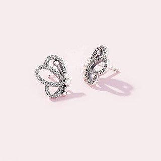 Khuyên tai nữ LAMY Butterfly Outlines Earrings 3053 - Khuyên tai bạc cao cấp S925 ALE