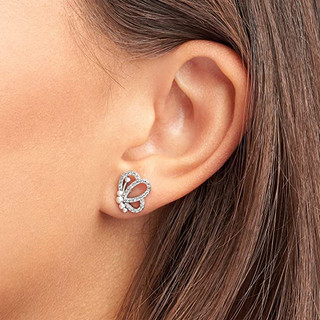 Khuyên tai nữ LAMY Butterfly Outlines Earrings 3053 - Khuyên tai bạc cao cấp S925 ALE
