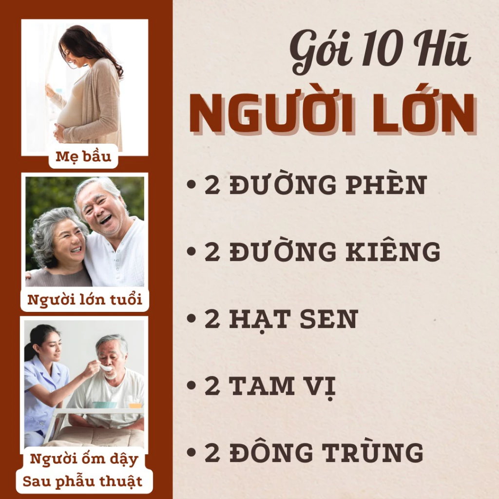 [Set 10 Hũ 0.4gr] Hộp Quà Tết Tổ Yến Chưng Sẵn 30% hũ 70ml Thành Tâm Yến, Khánh Hòa - Quà Biếu Tặng, Quà Tết Cao Cấp