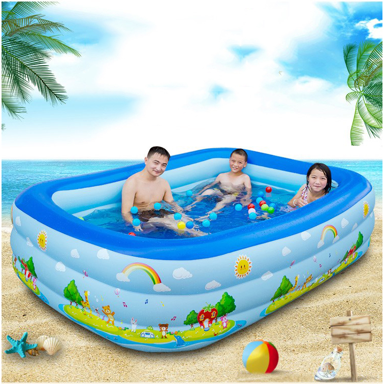 Bể bơi bốn mùa KAW chính hãng, chất lượng, bền đẹp, 3 Tầng, Dày Dặn, Chống Trượt Nhiều Kích Thước