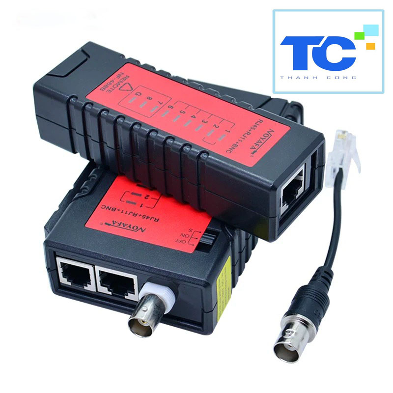 Máy test mạng lan Noyafa NF-468B kèm Pin 9V chính hãng test 3 loại cáp ...