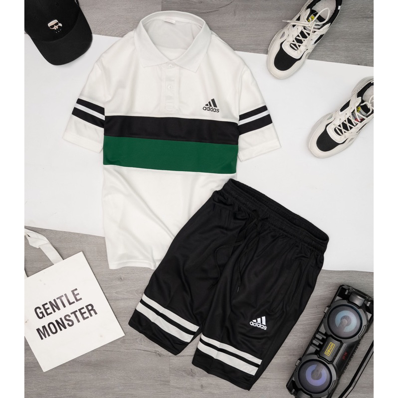 Set Bộ Thể Thao Cổ Bẻ Polo Phối Màu Trẻ trung Năng động