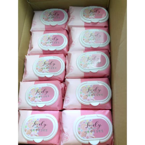 COMBO 5 gói KHĂN ƯỚT KHÔNG MÙI LOVELY 650g (150 TỜ)- AN TOÀN CHO TRẺ