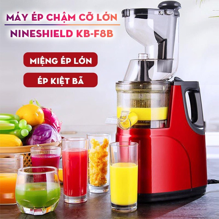 MÁY ÉP CHẬM TRÁI CÂY CAO CẤP NINE SHIELD 250W SIÊU KHỎE VẮT KIỆT BÃ 95% BẢO HÀNH 12 THÁNG