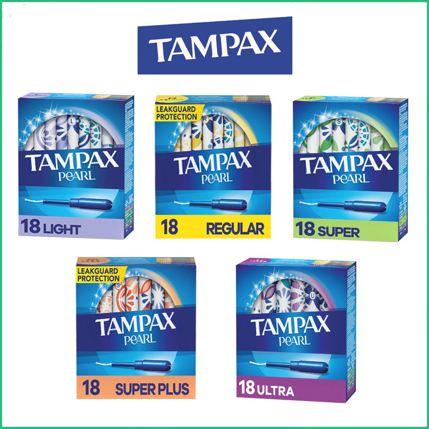 Băng vệ sinh dạng ống Tampon Tampax Pearl Light/ Regular/ Super/ Super