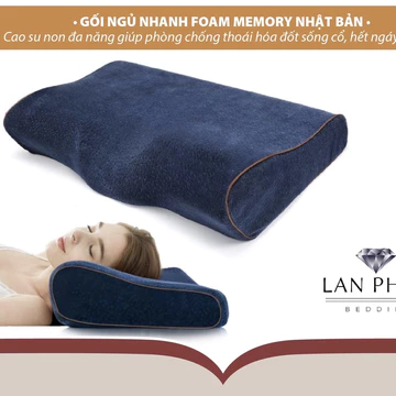 [Flash Sale] Gối Ngủ Cao Su Non Giúp Ngủ Nhanh, Hỗ Trợ Đốt Sống Cổ, Chống đau mỏi cổ vai gáy