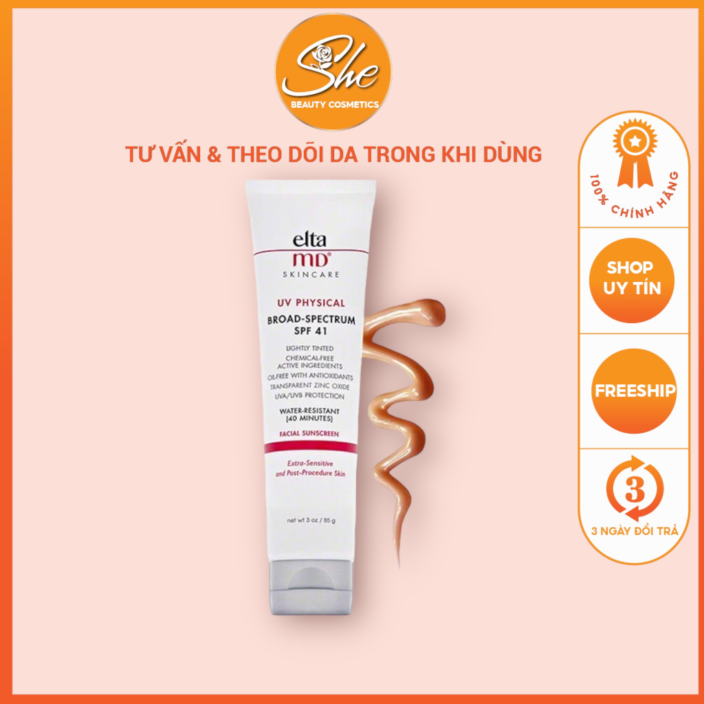 Kem ch ng n ng elta md spf 41 tinted c m u shopee vi t nam