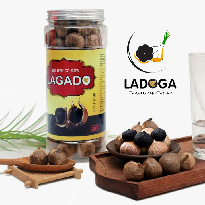 Tỏi đen LADOGA đóng 250g và 500g được lên men 100% tự nhiên dùng ổn định huyết áp, tiểu đường, mỡ máu - tốt cho sức kỏe