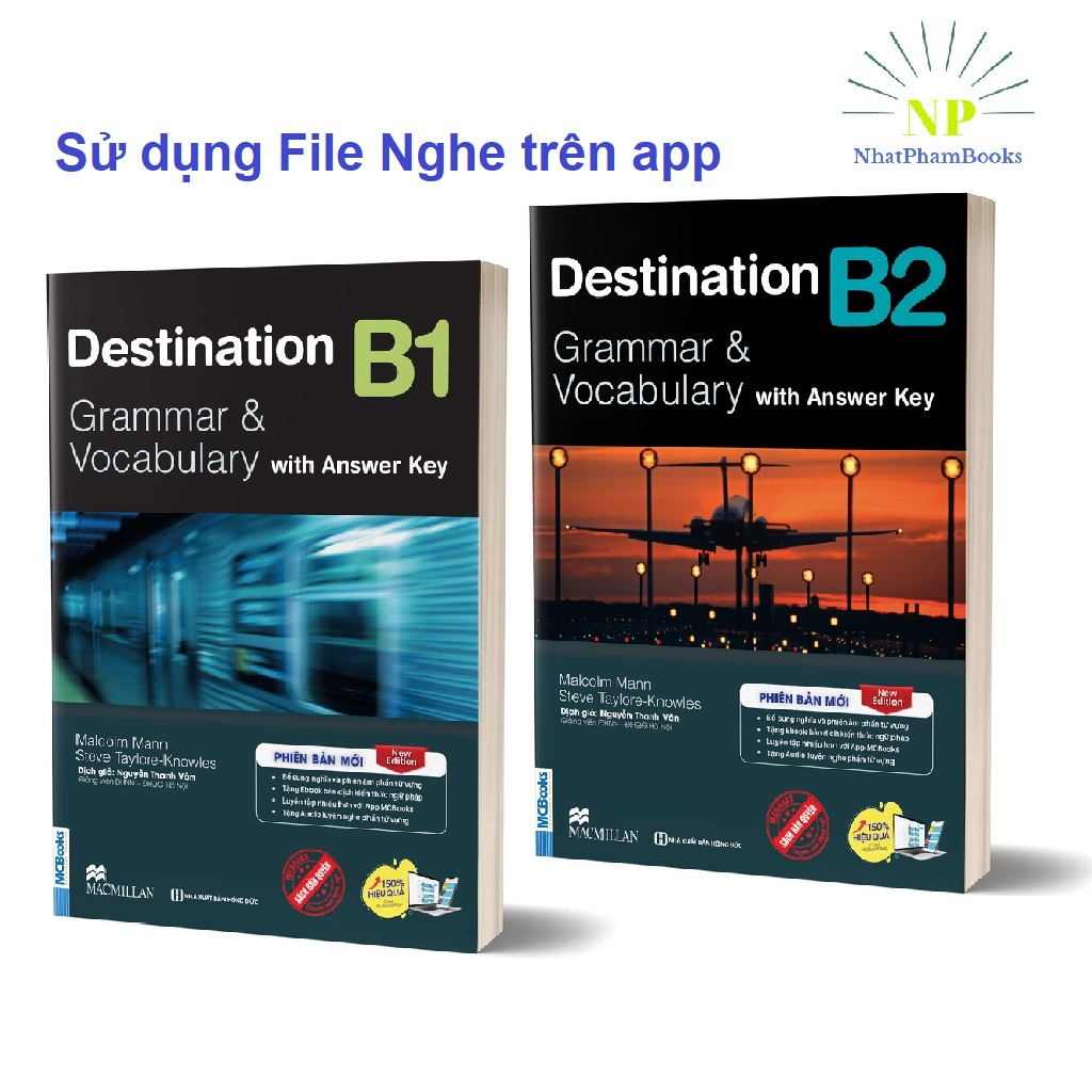 Sách - Combo 2 Cuốn Destination B1 & B2 Grammar and Vocabulary(Bản in màu) - Tái Bản Kèm File Nghe