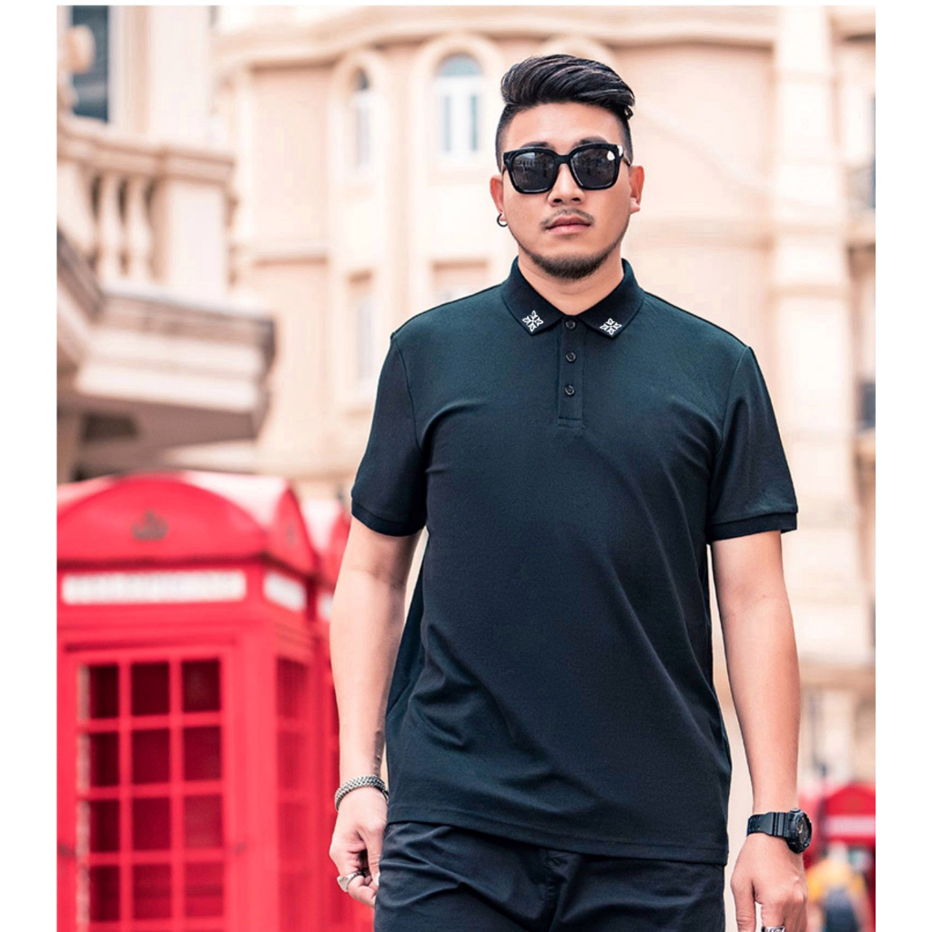 áo Polo Nam Bigsize 80-120kg, bloom cổ áo,Chất liệu cotton cao cấp xuất xịn, form cá sấu, chống nhăn, bền màu, trẻ trung