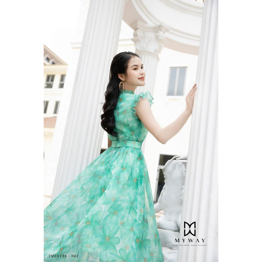 Ảnh Đầm Maxi Nữ Đi Du Lịch My Way Không Tay Họa Tiết Hoa Thanh Lịch 2MD0236 - HA2 2