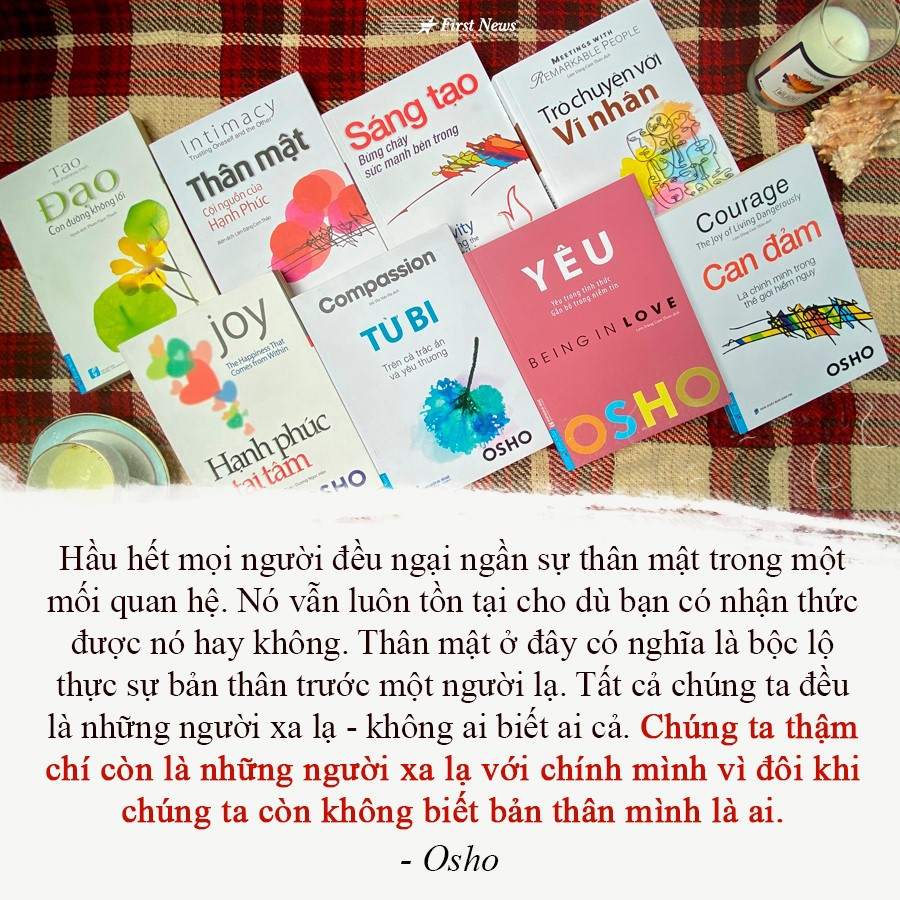 Sách - OSHO Sáng Tạo - Bùng Cháy Sức Mạnh Bên Trong - First News