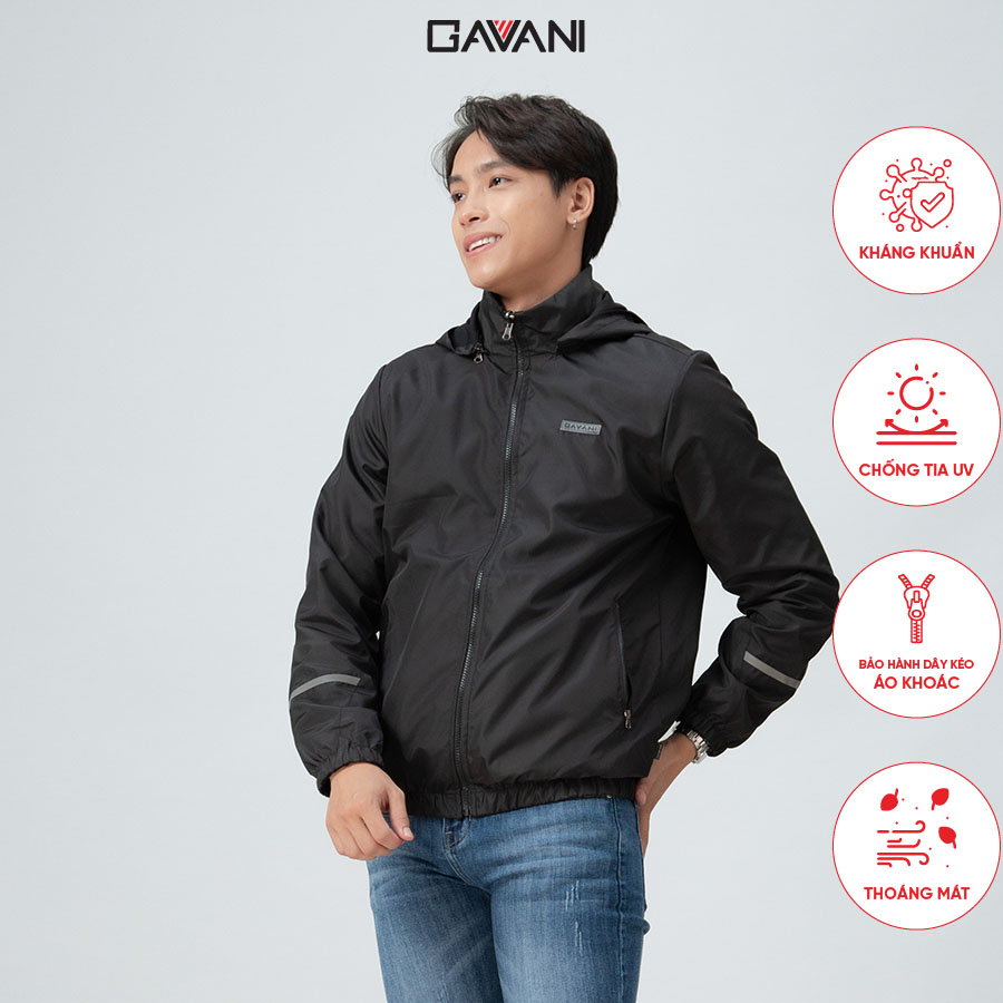 Áo Khoác Nam form cơ bản 2 lớp chống uv, chống nắng và kháng khuẩn Gavani SUN, RAIN IN LIFE 4