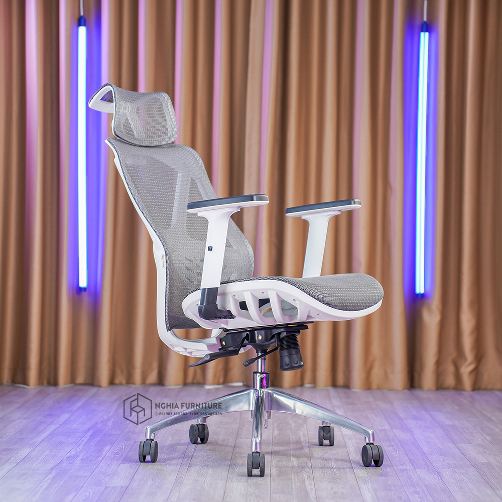 Ảnh Ghế công thái học Nghia Furniture Spider, Full lưới thoáng khí, ngả sâu 135 độ, bảo hành 3 năm 4