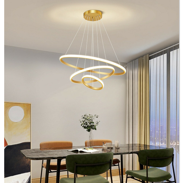 Ảnh Đèn thả MONSKY IRENE 3 vòng 3 chế độ màu ánh sáng có điều khiển từ xa tiện dụng 1