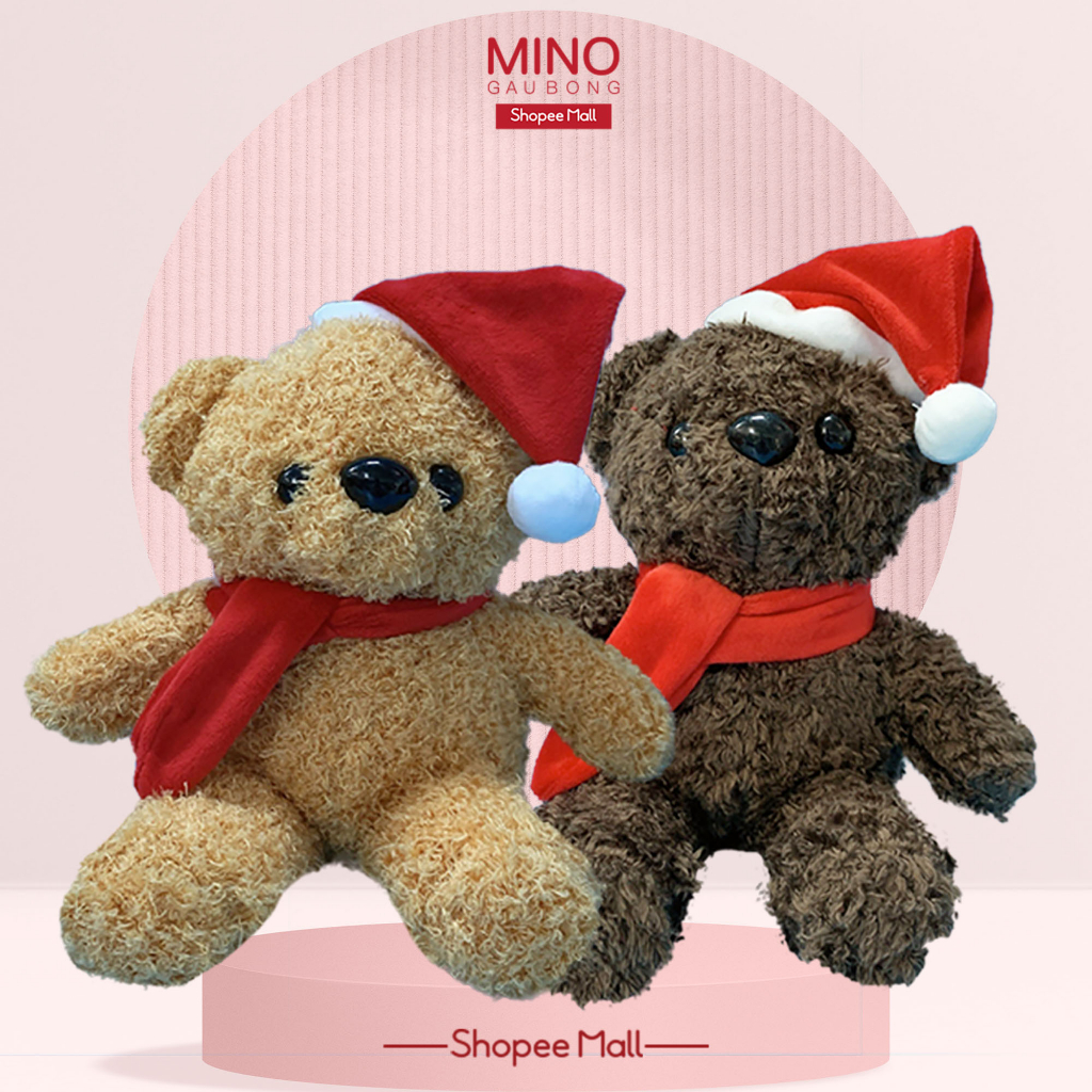 Gấu Bông Teddy Noel Teddy Bear Giáng Sinh Cao Cấp MINO STORE TH210