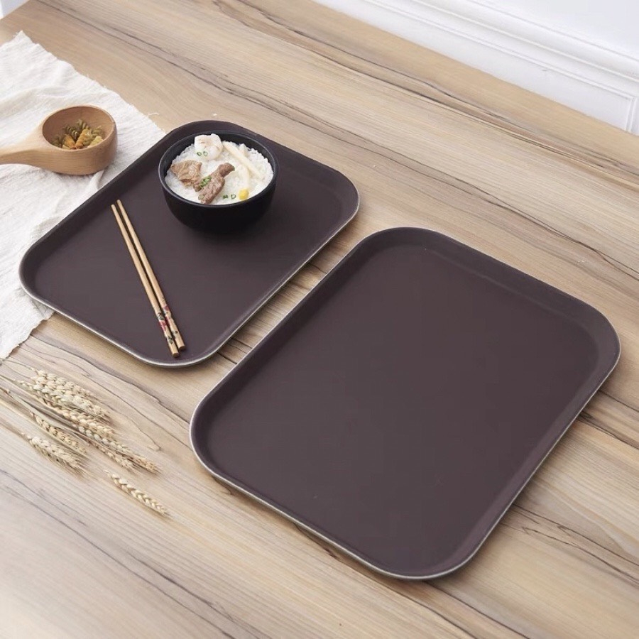 Khay phục vụ hình chữ nhật ,hình tròn chống trượt dày cao cấp phục vụ nhà hàng, quán bar,cafe nhiều kích thước