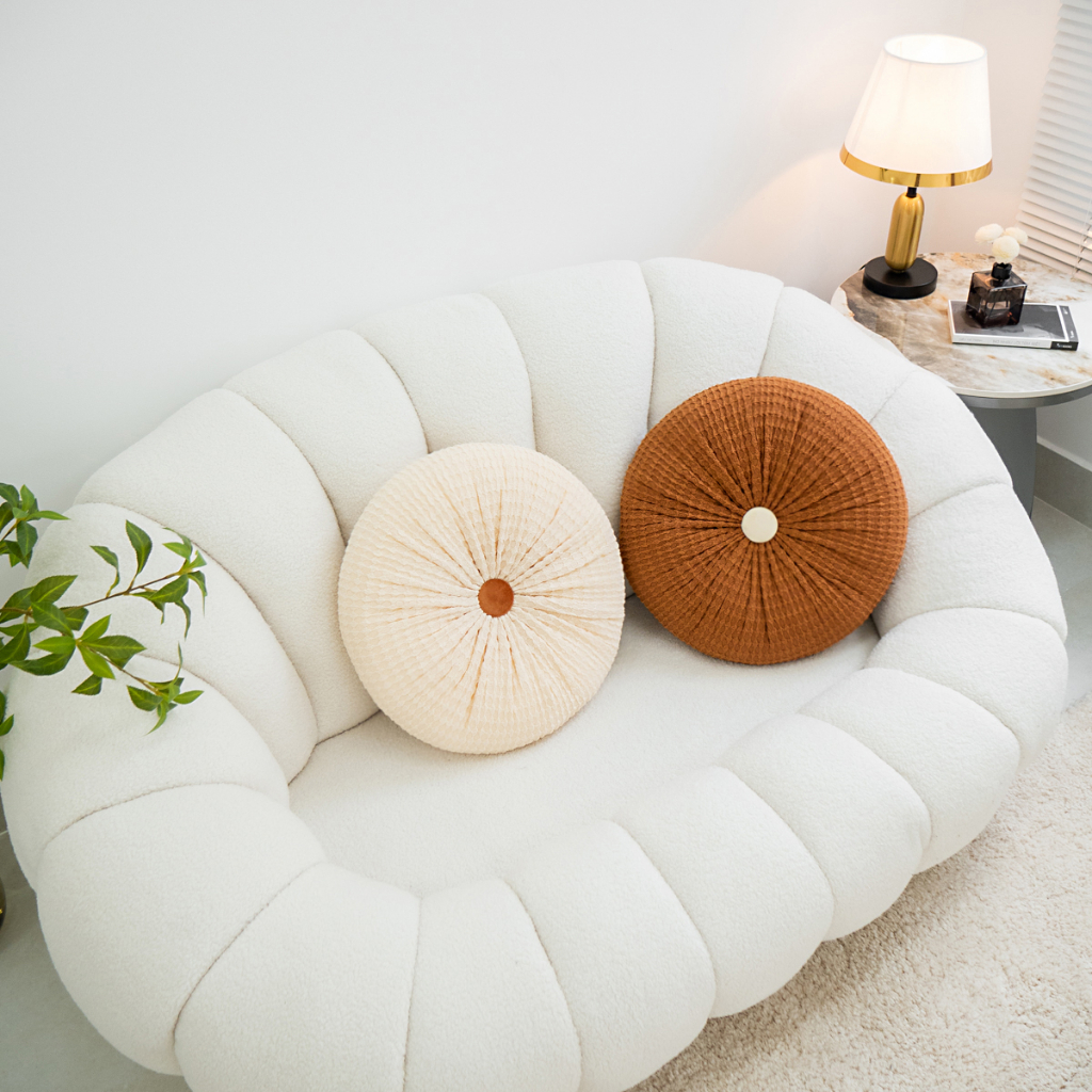 Gối Tựa Lưng Sofa Đệm Tròn Trang Trí Sofa Nhung Sang Trọng, Cao Cấp