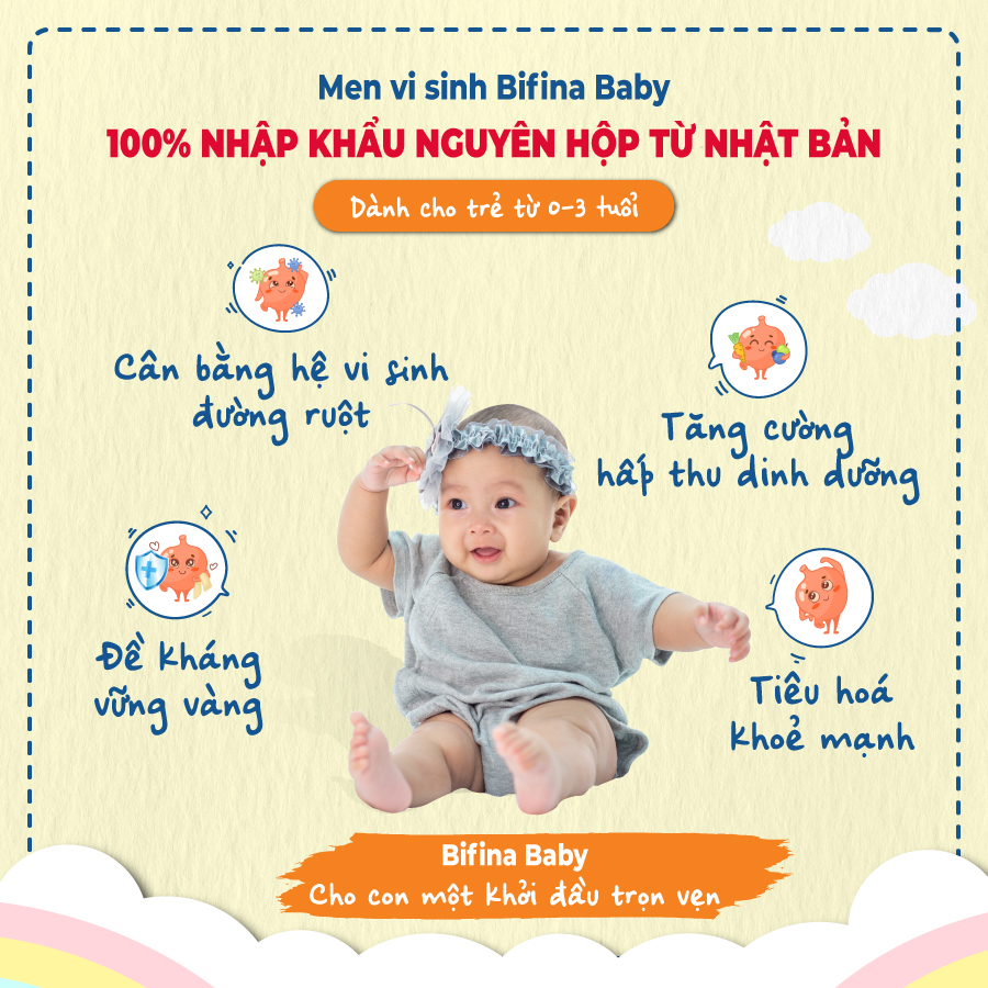 Ảnh Men vi sinh Bifina Baby Nhật Bản - Lẻ 3 gói (không có hộp)-Lợi khuẩn chiến binh cho trẻ sơ sinh Viêm da cơ địa, chàm sữa 4
