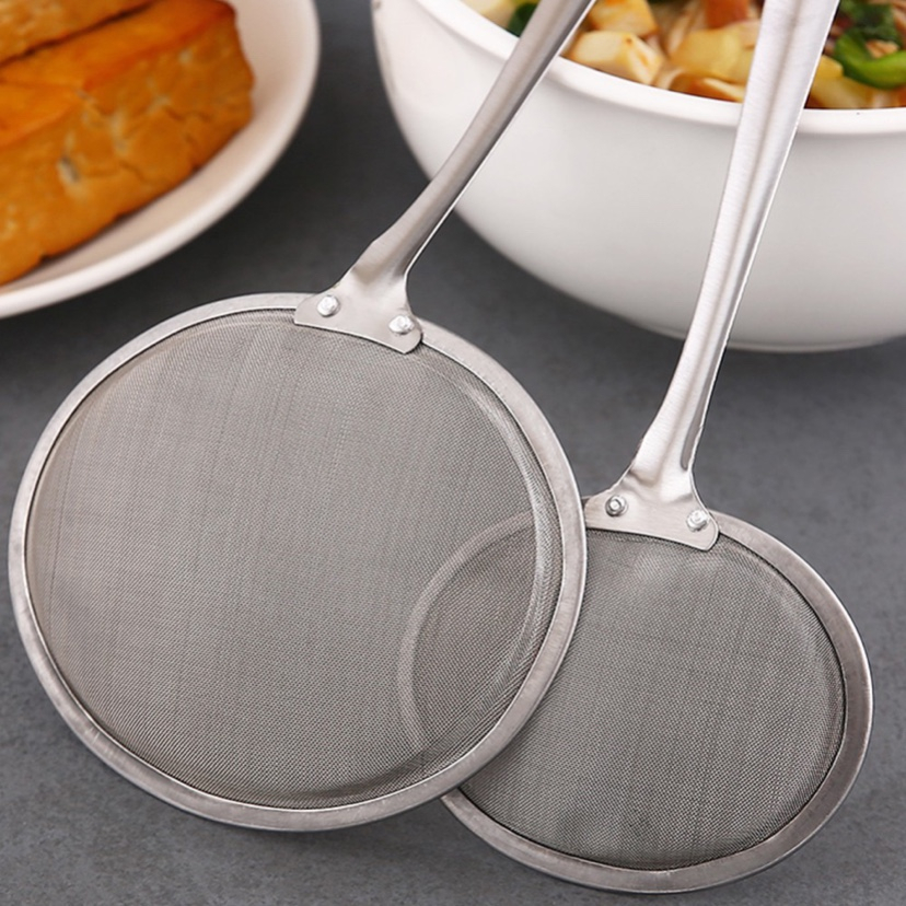 Vợt lưới lọc cặn cho dầu ăn và vớt bọt loại xịn inox 304 không hoen gỉ ...