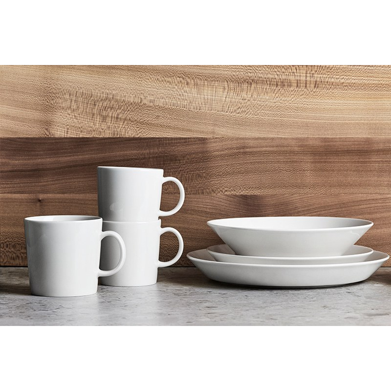 Ảnh Bát đĩa sứ Teema Iittala Phần Lan cao cấp màu trắng 3