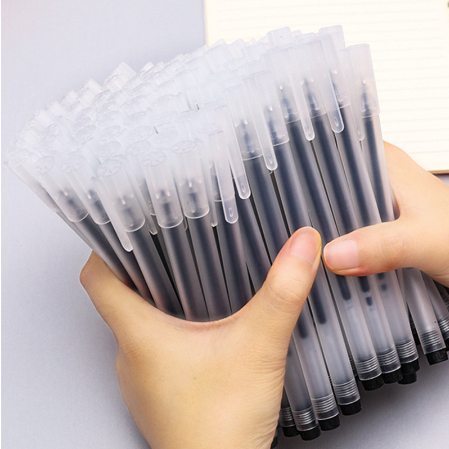 Combo 10 Bút Gen Nhanh Khô Ngòi Kim Đầu 0.5mm 3 màu Xanh/ Đỏ/ Đen