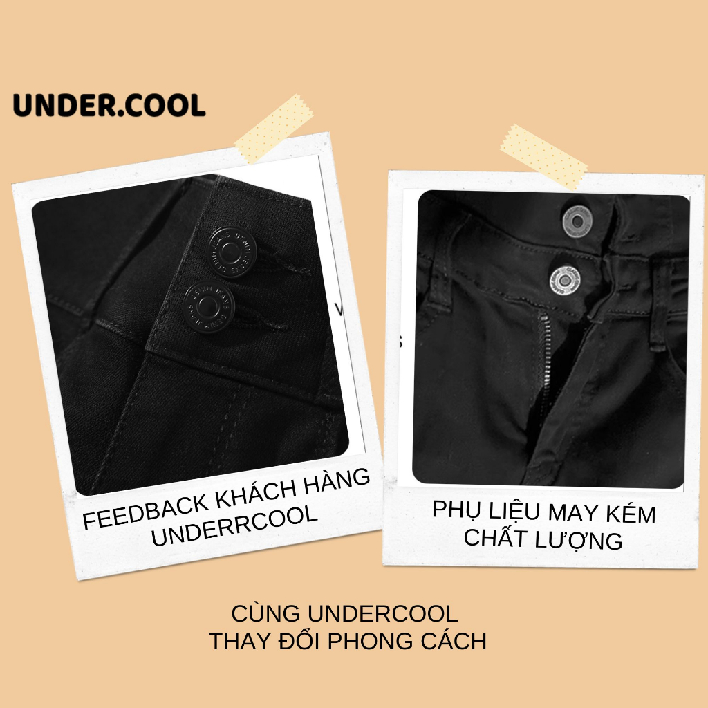 Quần Legging Nữ Cạp Cao Hai Khuy Khóa Trước UNDERCOOL UMI ưng cạp cao Siêu Co giãn 2 Túi trước, 2 túi sau QD06