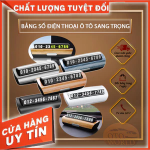 BẢNG SỐ ĐIỆN THOẠI Ô TÔ SANG TRỌNG, CAO CẤP, PHÁT QUANG VÀO BUỔI TỐI - TẦM NHÌN XA 2 MÉT, TIỆN LỢI, CHẮC CHẮN