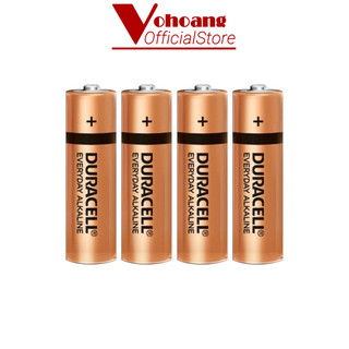 (Vỉ 4 viên) Hộp 12 vỉ Pin AA Duracell Alkaline 1.5V dung lượng cao chống chảy - Hàng chính hãng