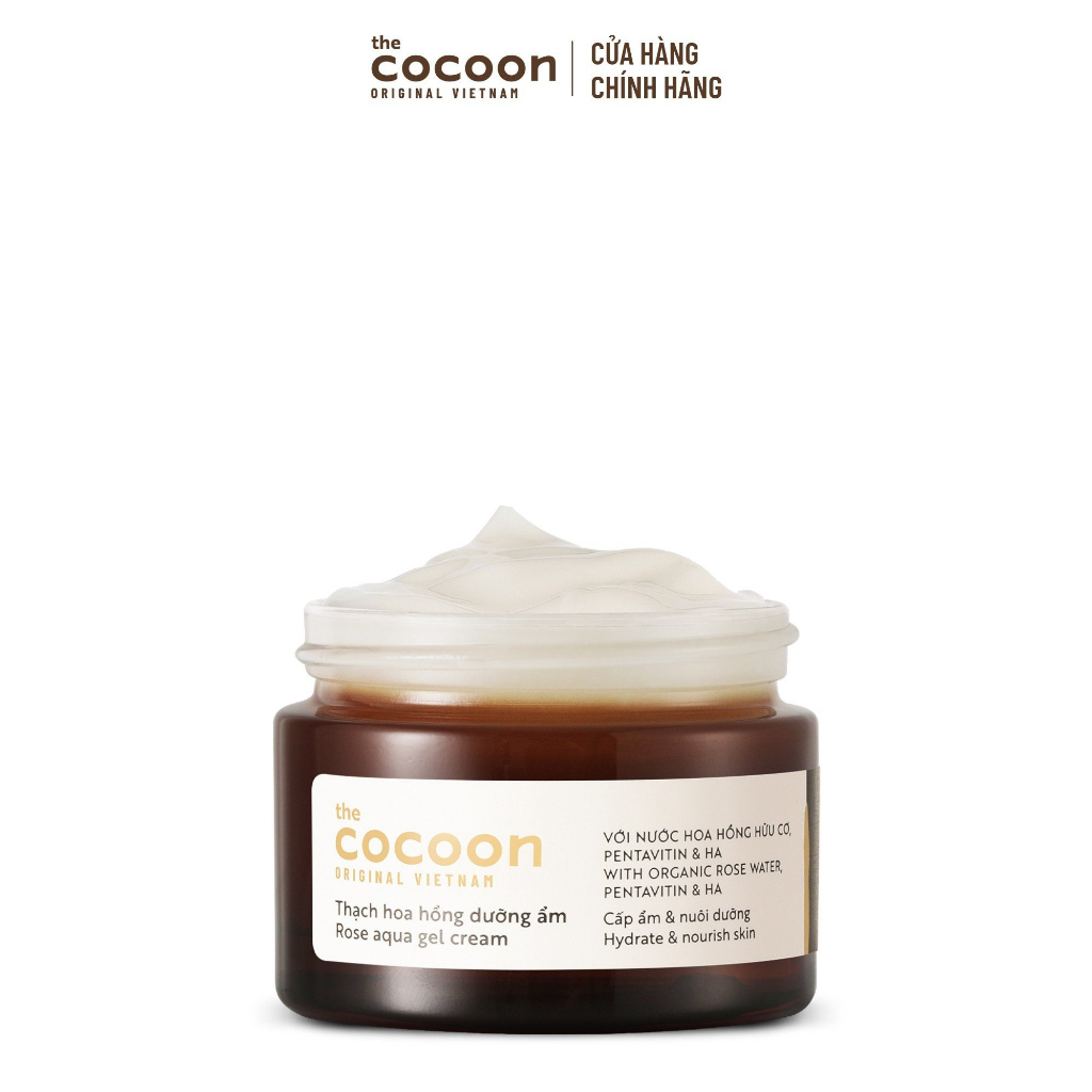 HÀNG TẶNG KHÔNG BÁN - Thạch hoa hồng dưỡng ẩm (kem dưỡng ẩm) Cocoon cấp ẩm & nuôi dưỡng 30ml