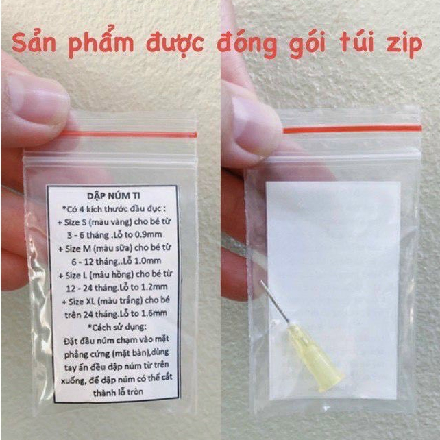 Đục Lỗ Núm Ti, Dụng Cụ Dập Lỗ Núm Ti Bình Sữa Cho Bé mesocshop