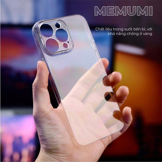 Ốp MEMUMI trong cứng siêu mỏng không ố bảo vệ camera cho ip 17 16 15 14 13 pro promax plus air