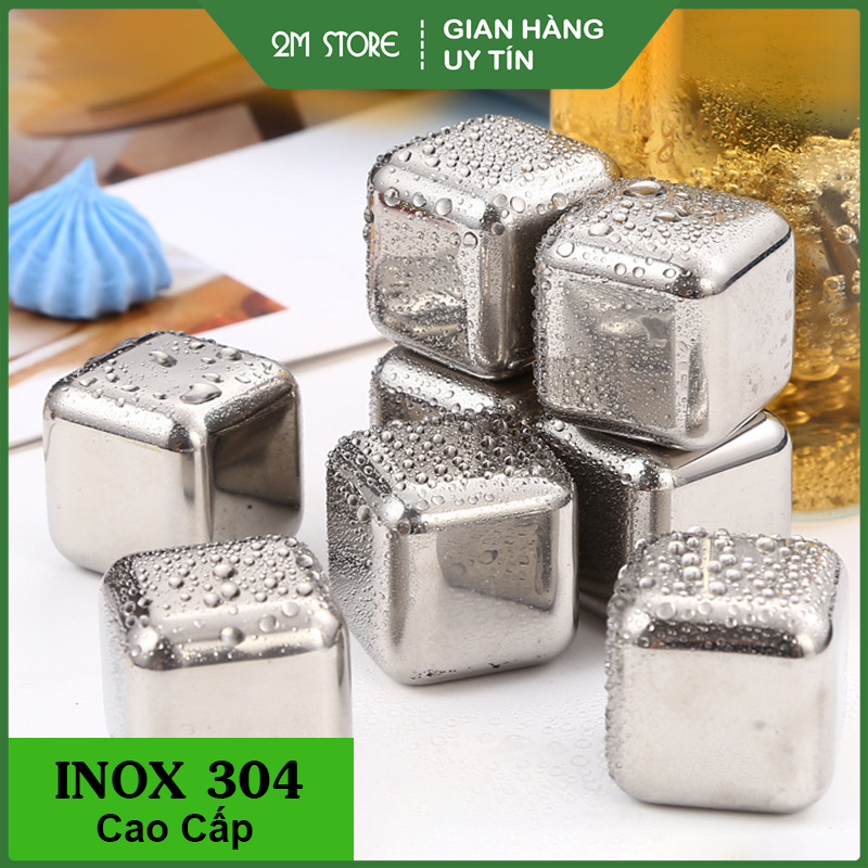 Đá Lạnh Vĩnh Cửu Không Tan INOX 304 Cooling Cubes Giữ Lạnh Lâu - Cam Kết Inox 304 Chuẩn 935896