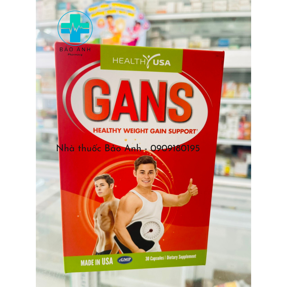 GANS Healthy Weight Gain Support Viên uống Tăng Cân , Bồi Bổ Hộp