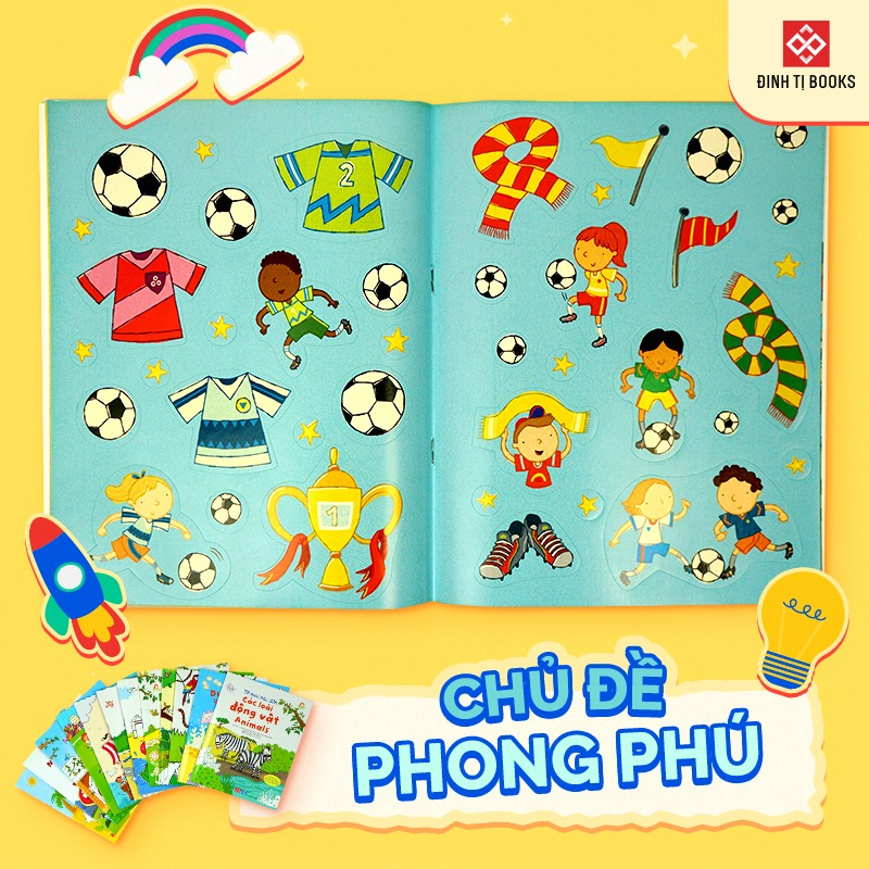 Ảnh Sách thiếu nhi - Tô màu bóc dán (Nhiều chủ đề) 3