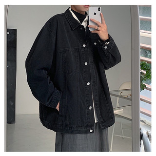 Áo Khoác Jeans Nam Nữ Denim Jacket 1 Túi Hàn Quốc Màu Xanh và Đen, From Rộng Thời Trang Unisex Phong Cách Hàn Quốc