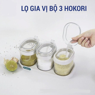 Bộ 3 Hủ Gia Vị Việt Nhật Kèm Thìa Cao Cấp 2936