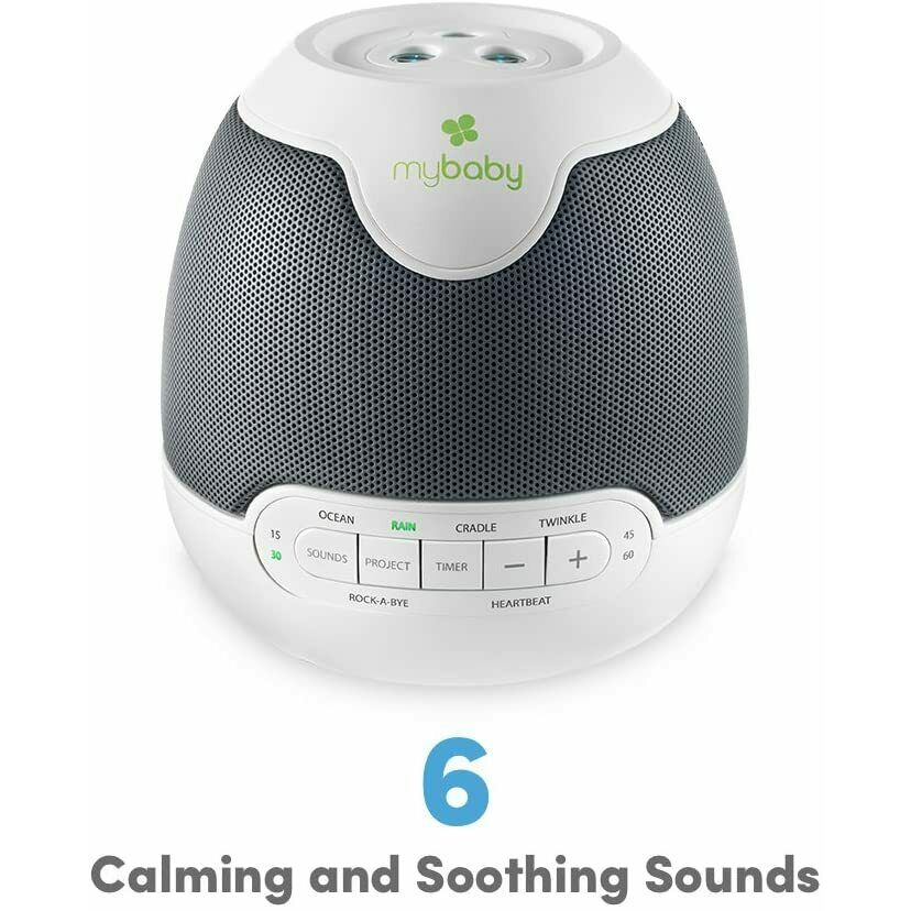 Máy ru ngủ kèm máy chiếu ánh sáng Homedics MYB-S305C - Hàng chính hãng