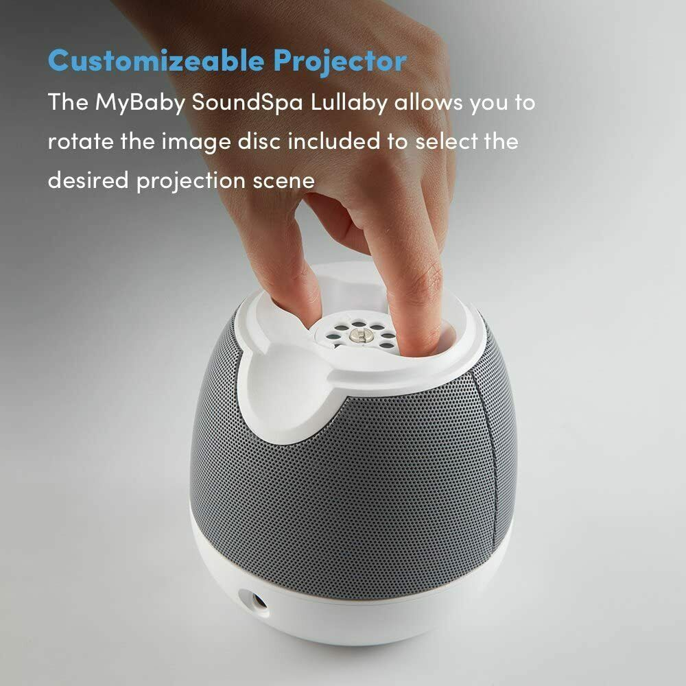 Máy ru ngủ kèm máy chiếu ánh sáng Homedics MYB-S305C - Hàng chính hãng