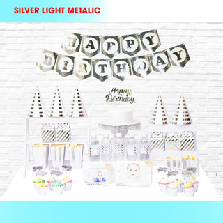Set trang trí sinh nhật chủ đề Ánh Kim giá gốc 155k giảm còn 110k